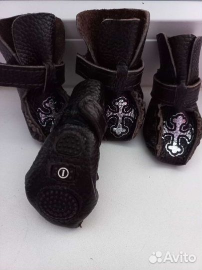 Ботинки обувь кожа для собаки