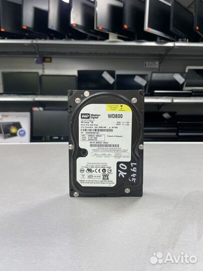 Жесткий диск WD WD800JD, 80Gb, HDD, SATA, 3.5