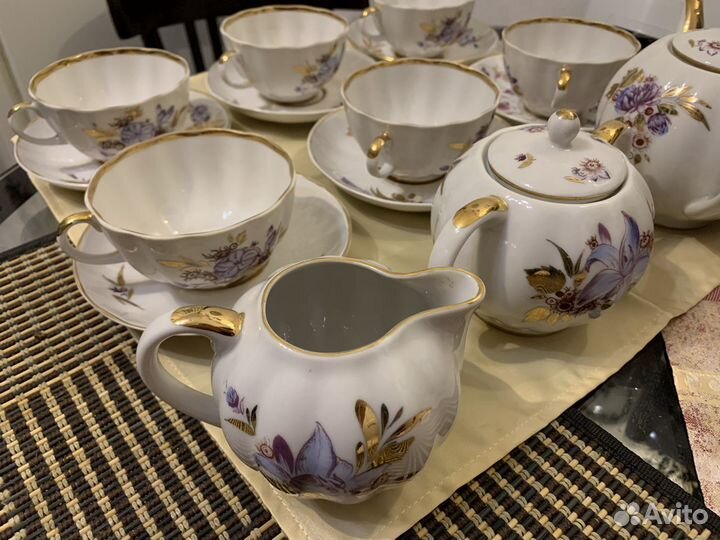 Чайный сервиз лфз Императорский фарфоровый завод