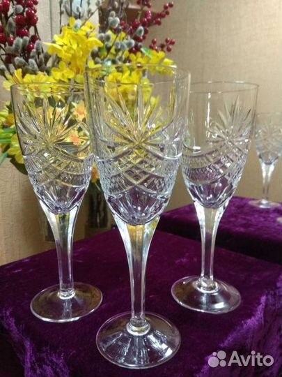 Фужеры хрустальные. Неман. Прошлый век