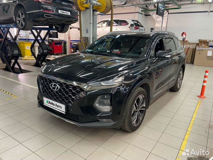 Hyundai Santa Fe 2.2 AT, 2019, 133 636 км