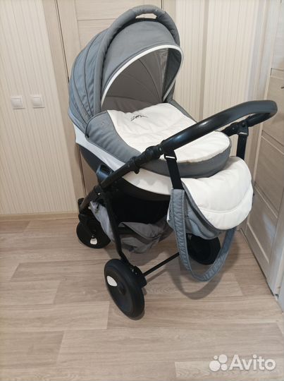 Коляска 3 в 1 Tutis Zippy New Silver кожа