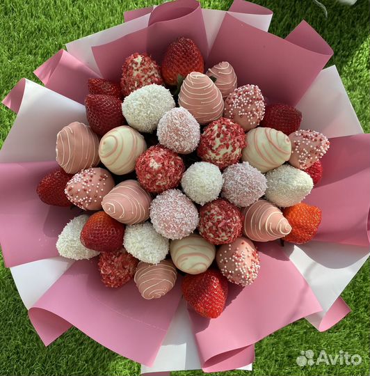 Букет из клубники в шоколаде