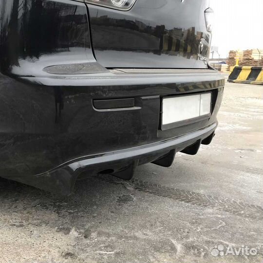 Диффузор заднего бампера для Митцубиси Лансер 10