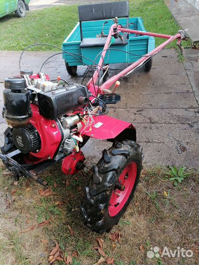 Мотоблок с прицепом