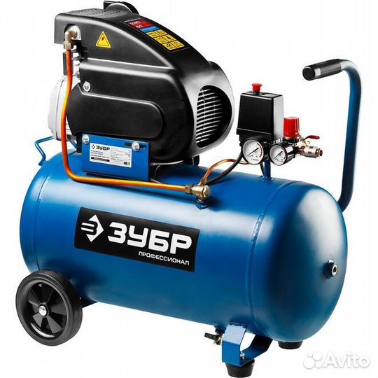 Компрессор Зубр 50л, 1500Вт, 240л/мин (зкпм-240-50