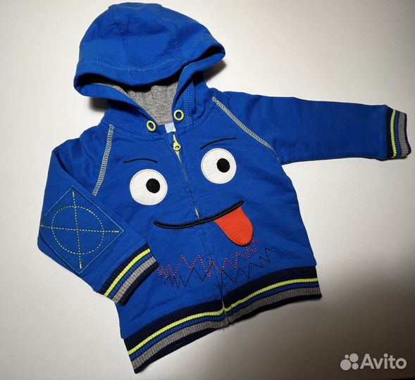 Кофта с капюшоном 68 см Coolclub