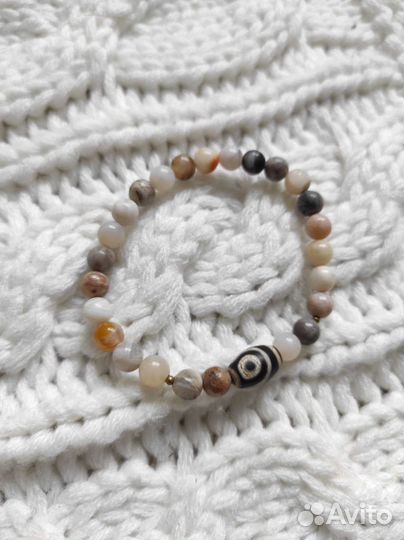 Браслеты из Бамбукового агата