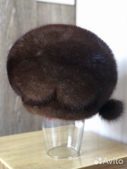 Шапка норковая женская 58 размер