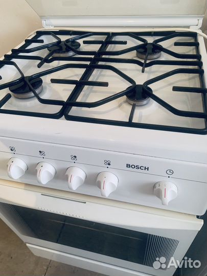 Плита газовая Bosch, газконтроль, гриль, пьезо