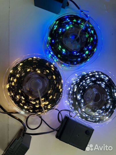 Гирлянда роса на елку 20м