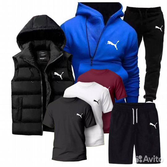 Мужской спортивный костюм с футболками