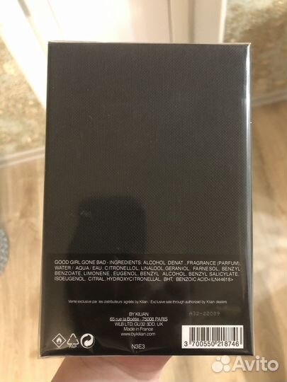 Туалетная вода Kilian Good girl gone Bad