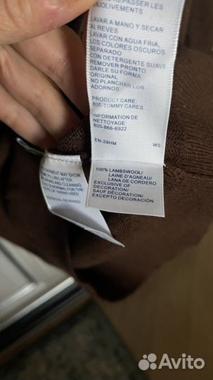 Пуловер tommy hilfiger оригинал шоколадный м