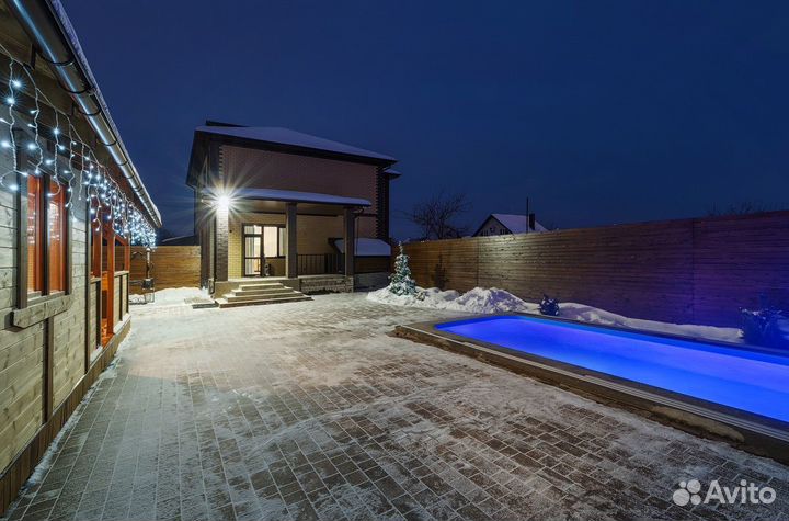 Баня с теплым бассейном