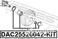 К-кт подшипника ступ.зад Opel Agila 03