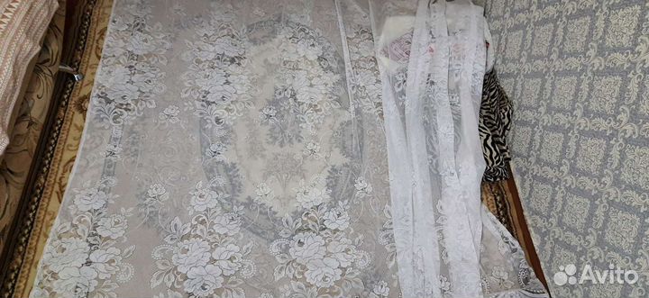 Тюль белая,нежная 280/500см: