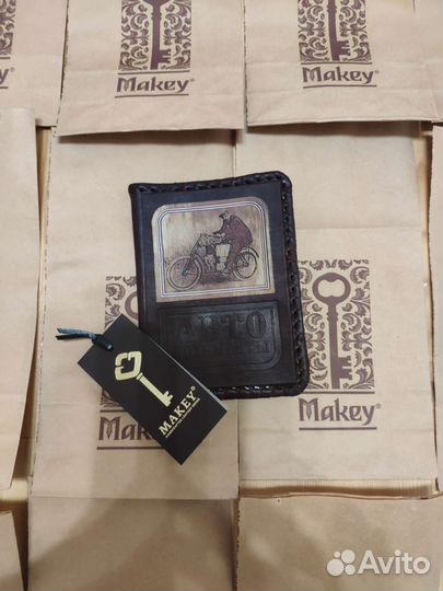 Обложка для автодокументов макей Ручная работа Бел