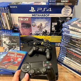 Ps4 slim 1тб +400 игр