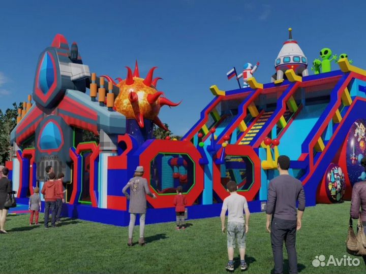 Большой батут Галактика 8*6m