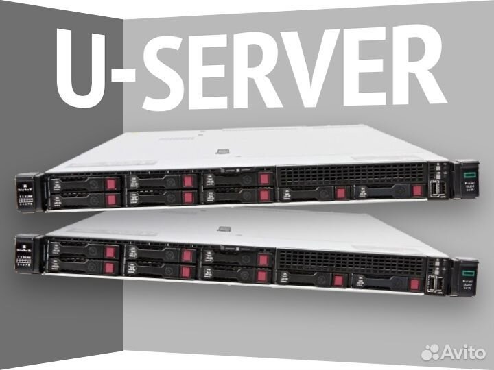 Сервер HPE DL360 Gen10 8SFF 2x6132 64G P408i-a 2x500W 2с6з ProLiant DL360 G10 8SFF HP 1U Б/У