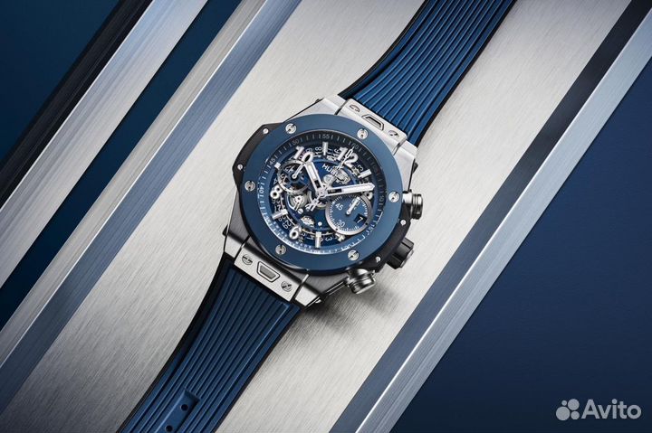 Hublot BIG bang unico titanium blue ceramic 44мм 4