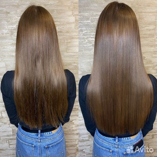 Кератиновое выпрямление волос