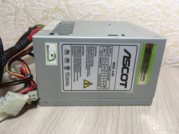 Блок питания ascot A-340 340W