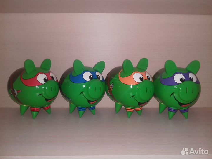 Копилка свинка черепашки нинзя