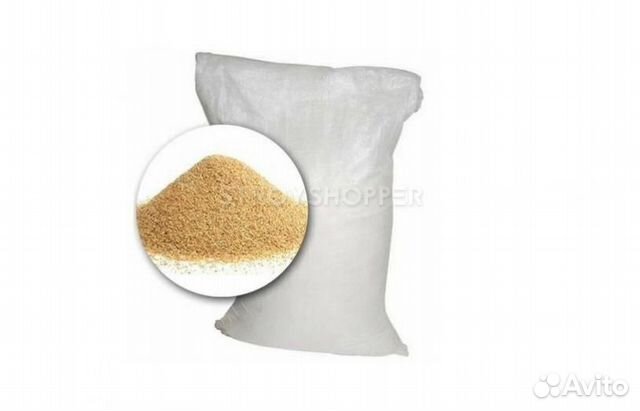 Кварцевый песок для бассейна 0,4-0,8 25кг аквариум