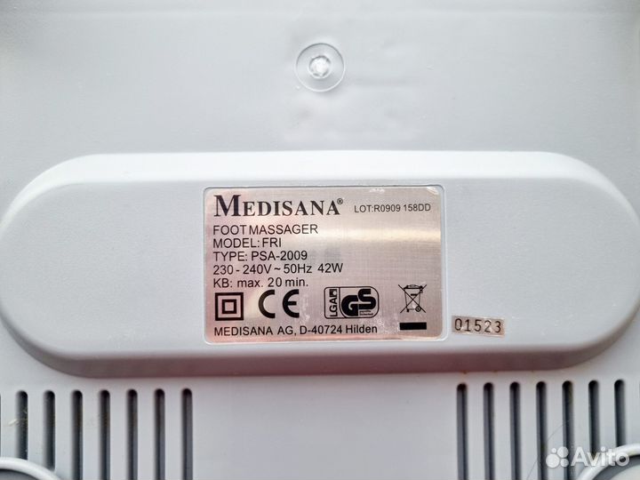 Medisana fri массажер для ног и спины