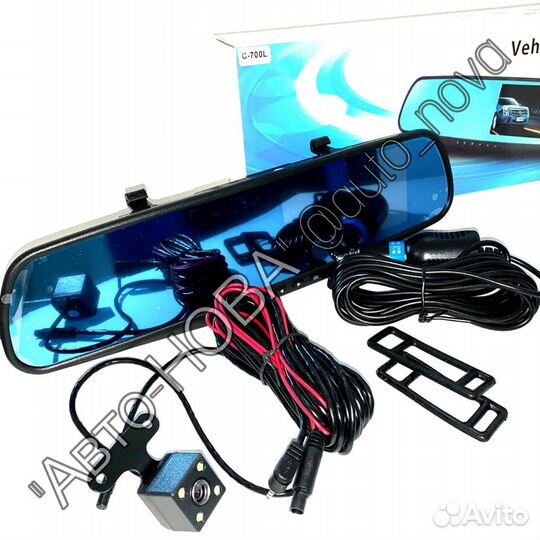 Зеркало регистратор с камерой заднего вида