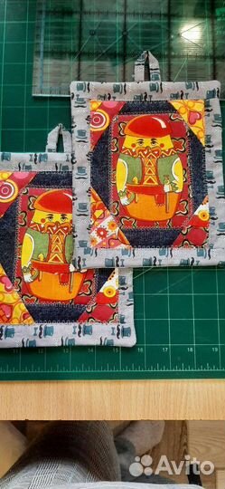 Прихватки для кухни, салфетки под горочее