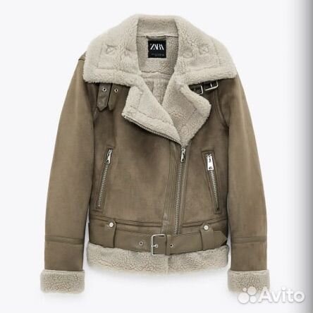 Дубленка zara женская