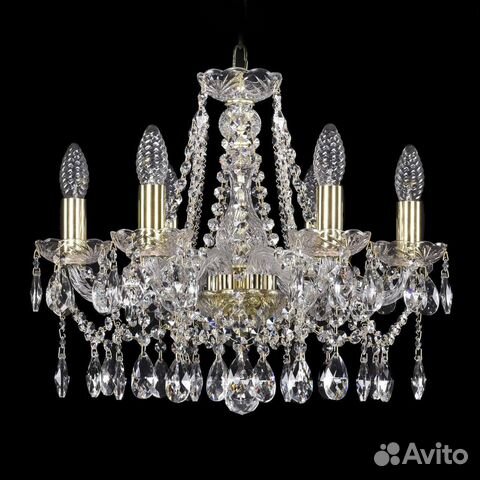 Люстра подвесная Богемия в спальню классика