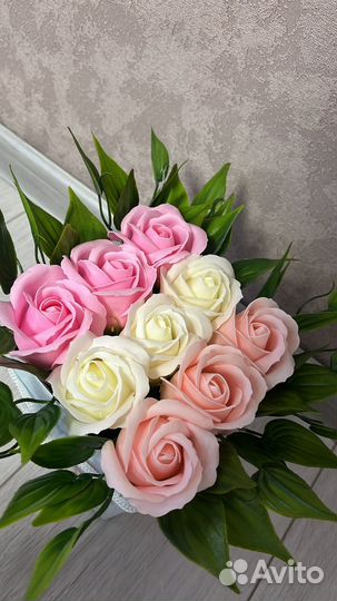 Шикарные композиции из мыльных роз