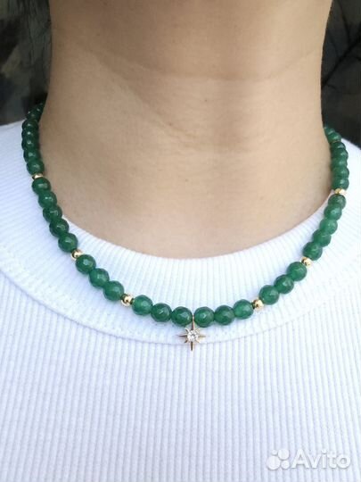 Колье из натуральных камней