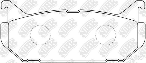 Колодки задние NiBK, PN5238