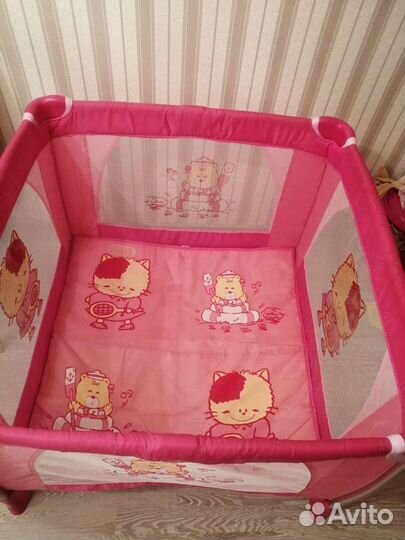 Манеж детский складной Hello Kitty