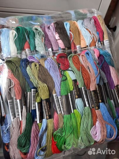 Нитки мулине схс (аналог DMC). 100 штук