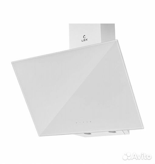 Вытяжка для кухни LEX MET GS 600 white стекло,бела