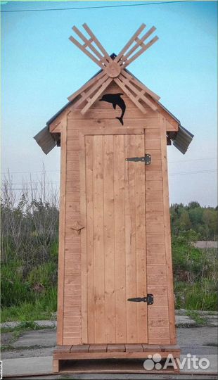 Дачный туалет деревянный Ь767