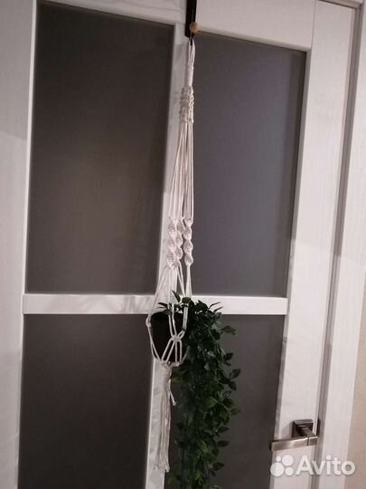 Подвес для цветов, макраме