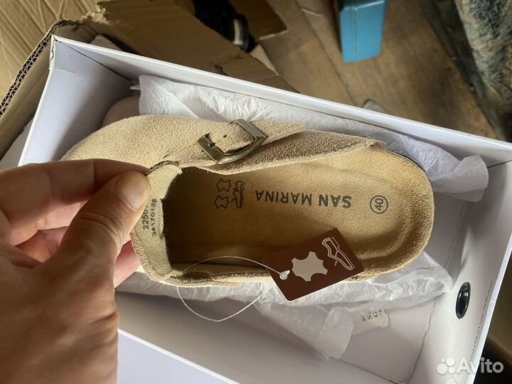 Сабо женские новые кожаные