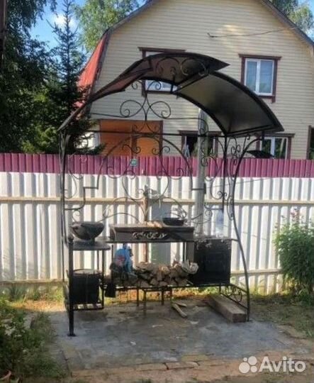 Мангал с крышей