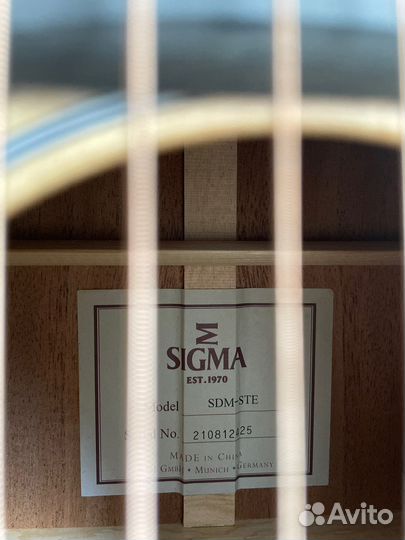 Акустическая гитара Sigma sdm-ste
