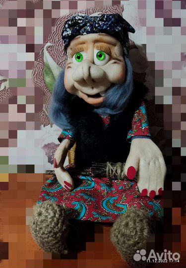 Кукла ручной работы высота сидя 30 см