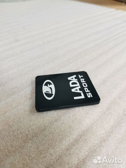 Шильдик LADA Sport, из оргстекла, Black