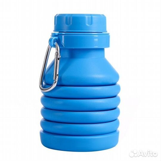 Бутылка для воды силиконовая, 450 мл, 7 х 21.3 см