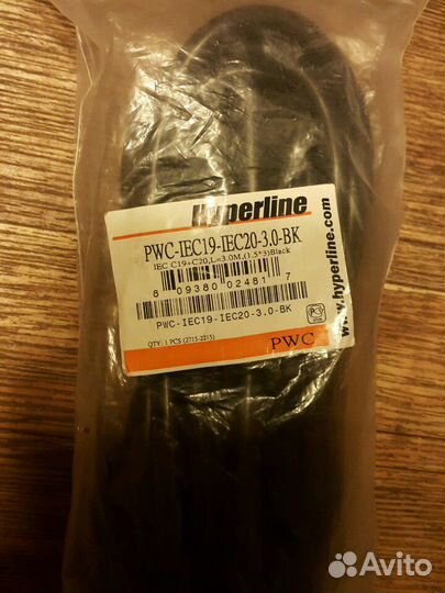 Кабель питания IEC 320 C19